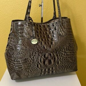 🤎🌟Brahmin Anytime Tote in Locket Glossy Melbourne Leather🌟🤎